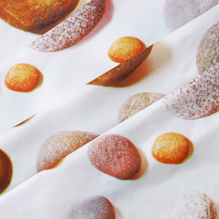 Штора для ванной Доляна «Галька», 180×180 см, EVA Штора для ванной Доляна «Галька», 180×180 см, EVA