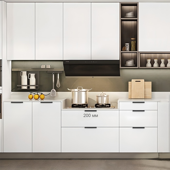 Ручка торцевая CAPPIO RT002BL, L=200 мм, м/о 160 мм, цвет черный Ручка торцевая CAPPIO RT002BL, L=200 мм, м/о 160 мм, цвет черный