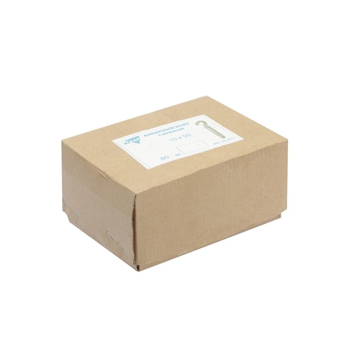 Анкерный болт, с крюком, оцинкованный, 10х50 мм, 55 шт Анкерный болт, с крюком, оцинкованный, 10х50 мм, 55 шт