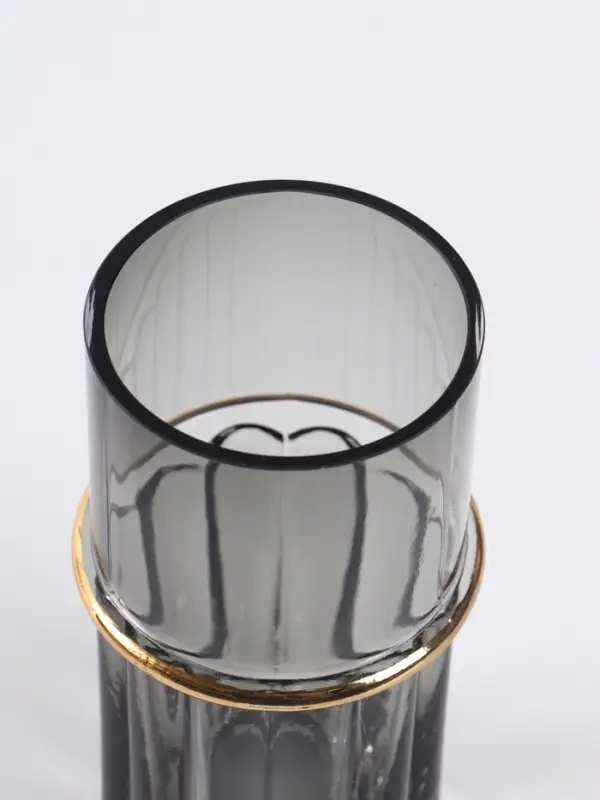 Ваза для цветов &laquo;Лоренцо&raquo;, 20&times;8.5 см, стекло, чёрная