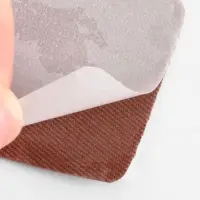 Набор заплаток для одежды, квадратные, клеевые, 4.3&times;4.3 см, 4 шт., бежевый