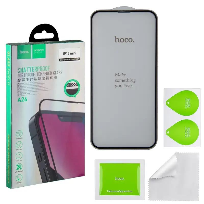 Защитное стекло для iPhone 13 Mini Shatterproof Dustproof A26 HOCO