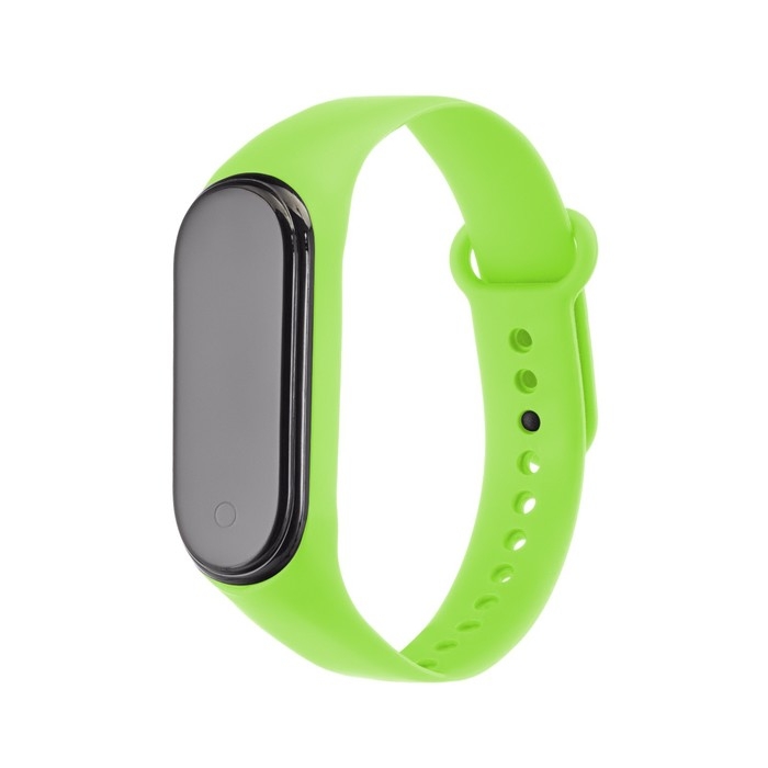 Часы наручные электронные, ремешок силикон, зеленые Часы наручные электронные, ремешок силикон, зеленые