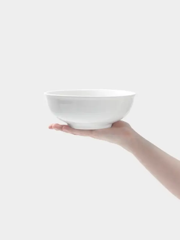 Тарелка глубокая Hanna Kn&ouml;vell, 1 л, d=18.5 см, фарфор, белая