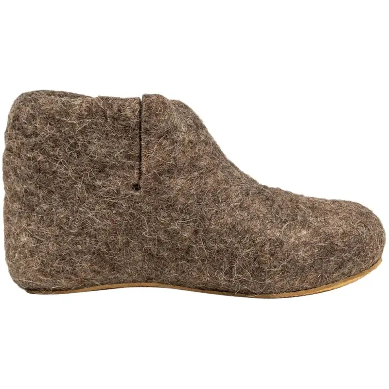 Домашние валенки Wild, серо-коричневые (натуральные), размер 35