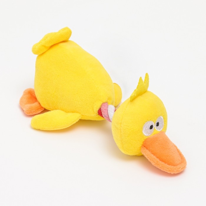 Игрушка текстильная Игрушка текстильная "Утёнок" , 19 х 11,5 см, жёлтая