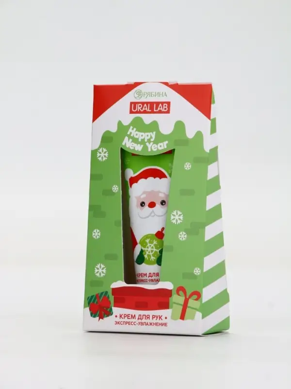 Крем для рук Happy New Year, 30 мл, сливочный крем, URAL LAB