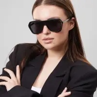 Очки солнцезащитные &laquo;OneSun. Маска&raquo;, uv 400, линза 4.5&times;5.8 см, чёрный