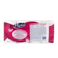 Туалетная бумага Papia Professional, 3 слоя, 8 рулонов