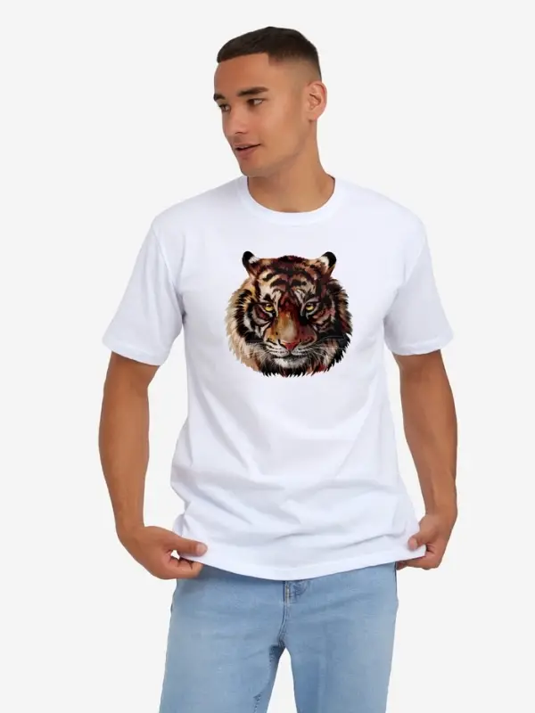 Термонаклейка &laquo;Тигр акварельный&raquo;, 19.4&times;18.9 см