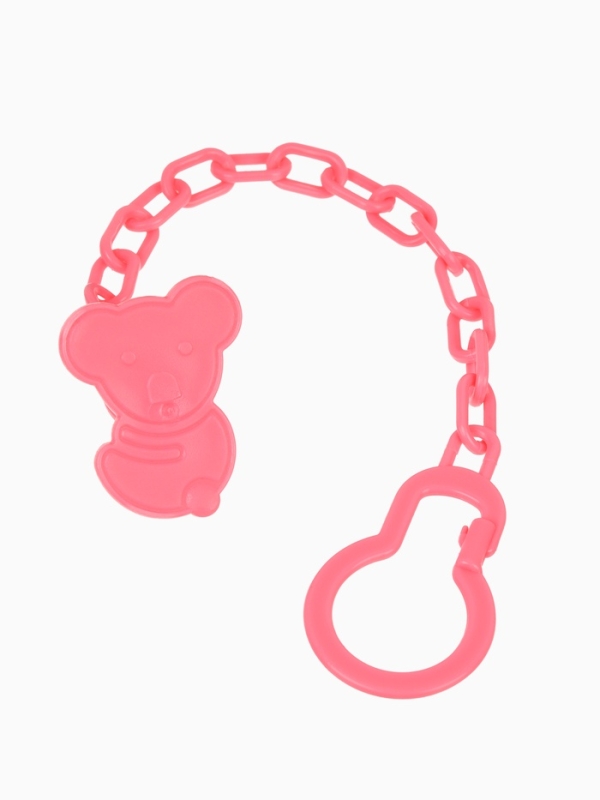 Пустышка классическая, с держателем, +0мес., цвет розовый Пустышка классическая, с держателем, +0мес., цвет розовый