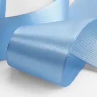 Лента атласная, 50 мм, 23&plusmn;1 м, небесно-голубая №278