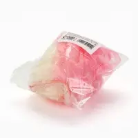 Мочалка для тела двуцветная, 30 г, цвет розовый