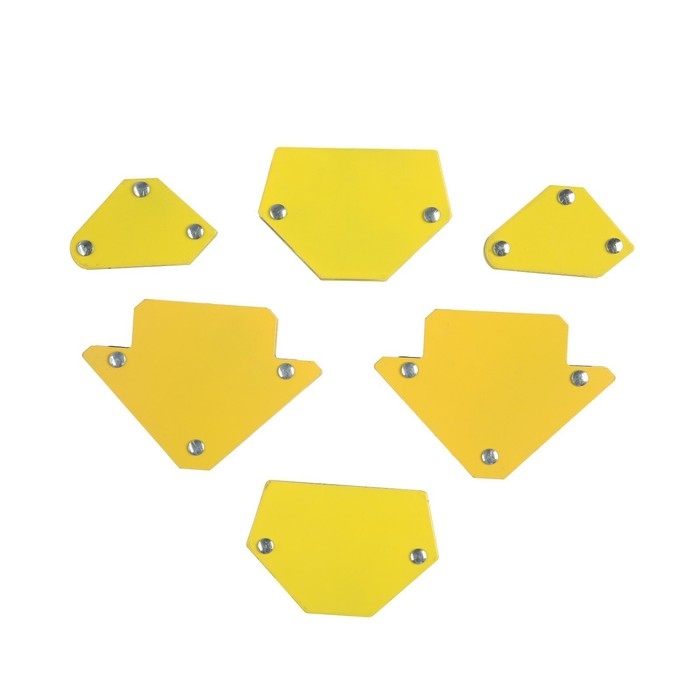 Набор магнитных угольников для сварки ТУНДРА, 30,45,60,75,90,135°, усилие 4 и 11 кг, 6 шт. Набор магнитных угольников для сварки ТУНДРА, 30,45,60,75,90,135°, усилие 4 и 11 кг, 6 шт.