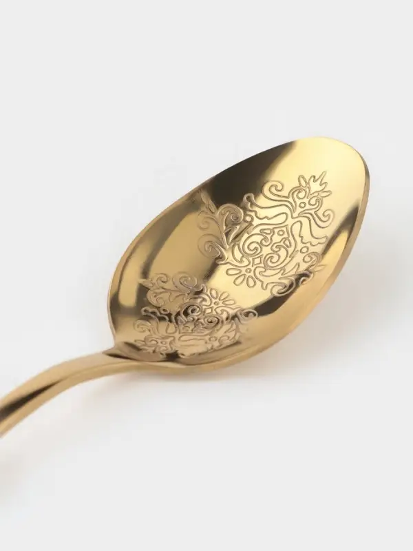 Набор чайных ложек Доляна &laquo;Эмили&raquo;, длина 13.2 см, 6 шт., нержавеющая сталь, золотистый