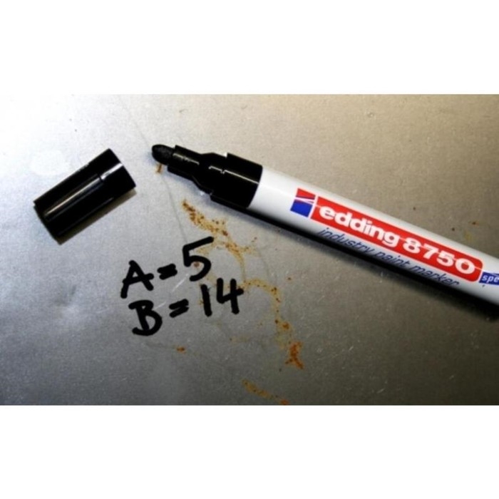 Маркер промышленный для жирных и пыльных поверхностей EDDING INDUSTRIAL Е - 8750/49, 2.0 - 4.0 мм, белый Маркер промышленный для жирных и пыльных поверхностей EDDING INDUSTRIAL Е - 8750/49, 2.0 - 4.0 мм, белый