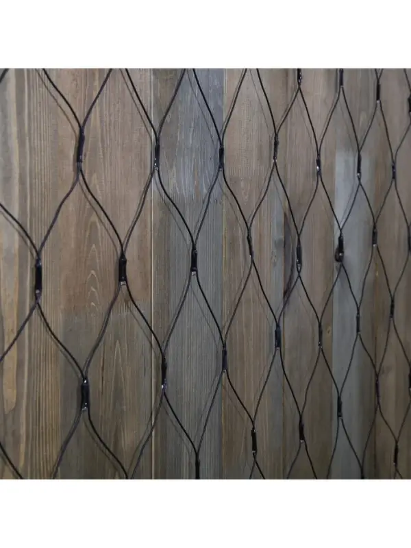 Гирлянда &laquo;Сеть&raquo; 2&times;3 м, IP44, УМС, тёмная нить, 384 LED, свечение белое, 220 В