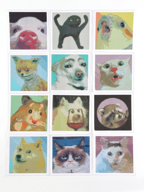 Алмазная мозаика 12 в 1 «Мемы», 14,5 х 14,5 см Алмазная мозаика 12 в 1 «Мемы», 14,5 х 14,5 см