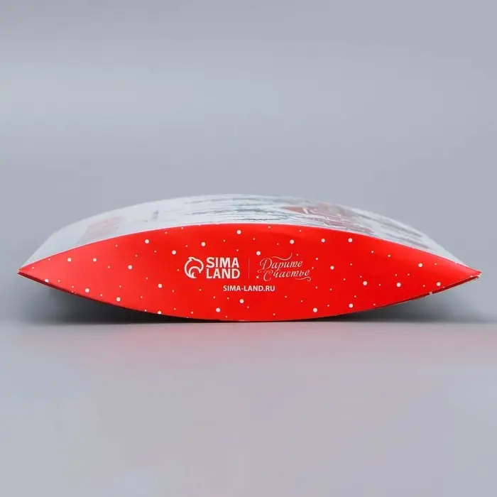 Коробка новогодняя складная фигурная «С Новым годом!», 11×8×2 см