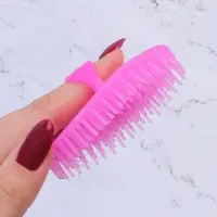 Щётка - массажёр для мытья головы, 7.5×7.5×3.5 см, фасовка 12 шт., МИКС