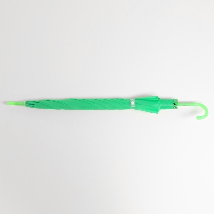 Зонт - трость полуавтоматический «Однотонный», 8 спиц, R = 46/55 см, D = 110 см, цвет зелёный Зонт - трость полуавтоматический «Однотонный», 8 спиц, R = 46/55 см, D = 110 см, цвет зелёный