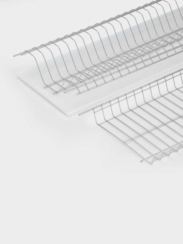 Сушилка для посуды с поддоном для шкафа 60 см, 56.5×25.6 см, хром