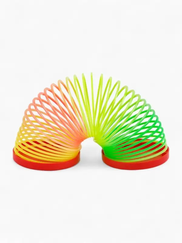 Funny toys Пружинка радуга "Новогодняя лошадка", цвета МИКС, d.-5см