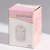 Шкатулка стеклянная &laquo;Золотая ёлочка&raquo;, 6.6&times;6.6&times;10.5 см