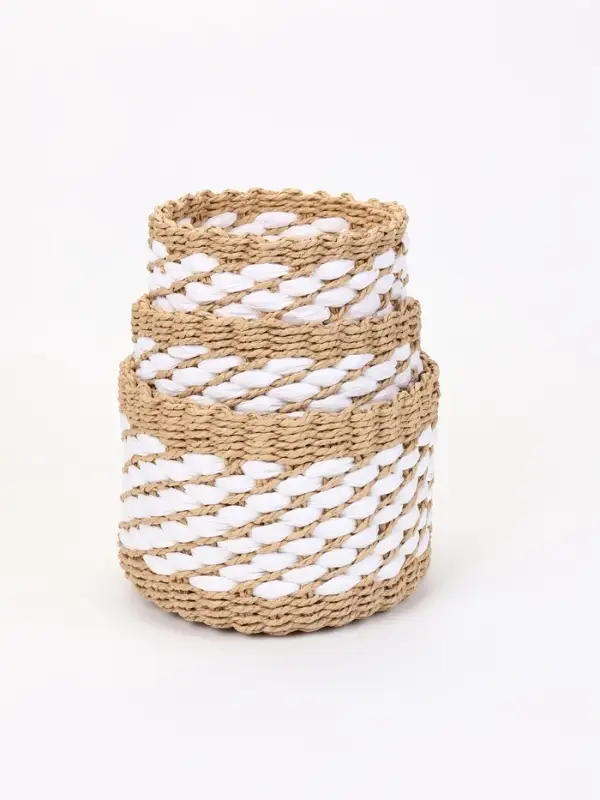 Корзины для хранения Craftel, набор 3 шт.: 15&times;13, 18&times;14, 21&times;15 см, ручной работы