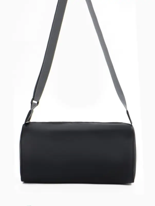 Сумка спортивная на молнии, боковой карман/сетка, регулируемый ремень, маленький размер, тёмно-синяя