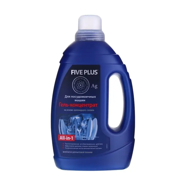 Гель для посудомоечных машин Five Plus Концентрат, 1250 мл Гель для посудомоечных машин Five Plus Концентрат, 1250 мл