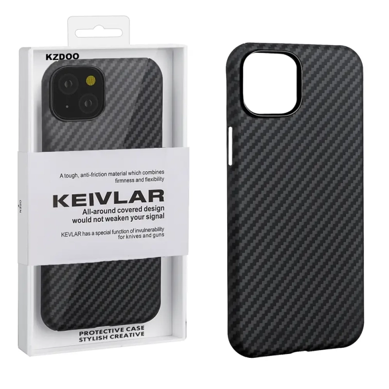 Чехол iPh 15 Plus Kevlar Black Чехол iPh 15 Plus Kevlar Black