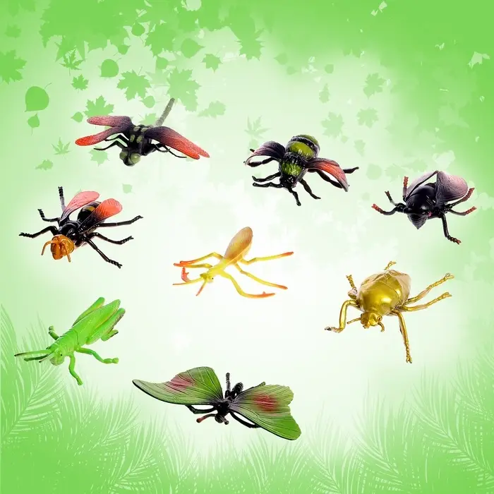 Набор насекомых &laquo;Лес&raquo;, 8 фигурок, длина 12 см