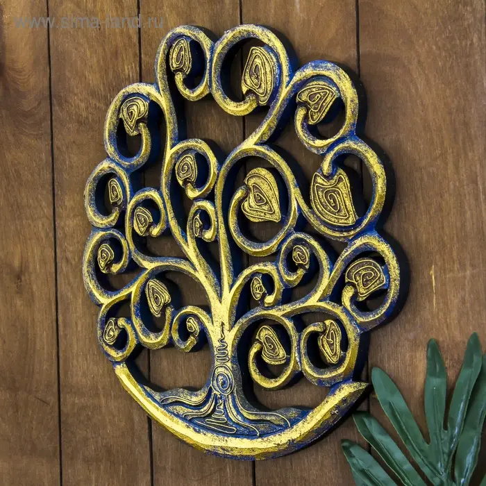 Панно настенное  Панно настенное "Древо жизни" 30х30х1 см