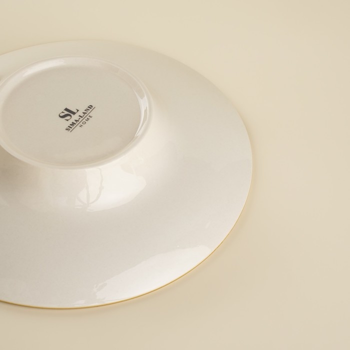 Набор тарелок для пасты SL Home «Леггеро», 160 мл, d=21 см, цвет бежевый Набор тарелок для пасты SL Home «Леггеро», 160 мл, d=21 см, цвет бежевый