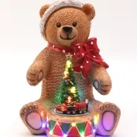 Фигура светодиодная &laquo;Мишка&raquo; 25&times;19 см, муз, USB, AAx3 (не в комплекте), МУЛЬТИ
