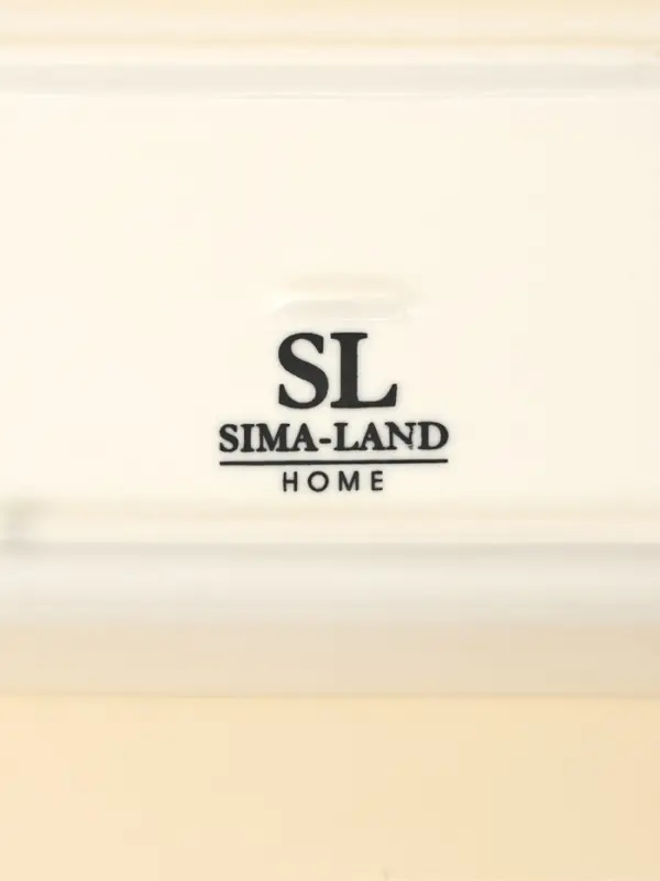 Паштетница с ножом SL Home &laquo;Южная акация&raquo;, фарфор, 2 предмета: паштетница с деревянной крышкой 650 мл, нож 12.3&times;3 см