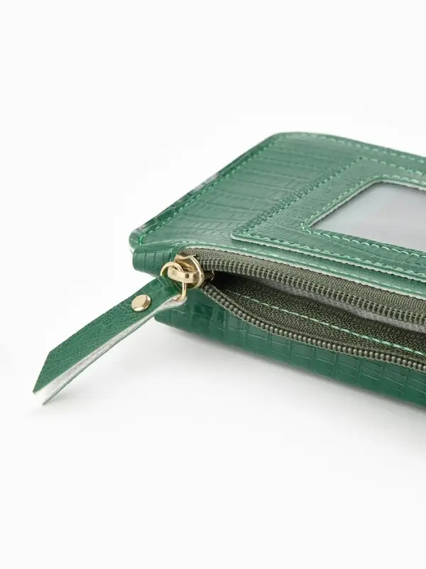 Сумка на магните, с длинным ремнём, однотонная, 10&times;2.5&times;20 см, зелёная