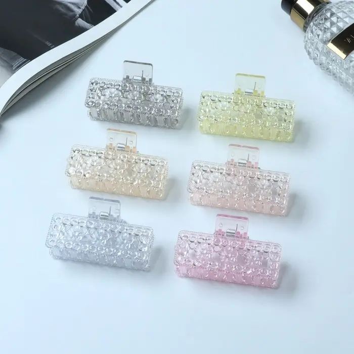 Крабик для волос &laquo;Вивьен&raquo;, прямой, 7 см, МИКС