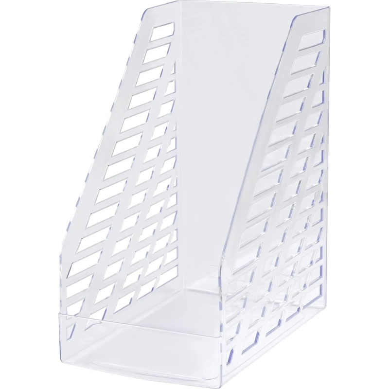 Лоток вертикальный для бумаг СТАММ XXL прозрачный, ширина 160 мм ЛТВ-30554