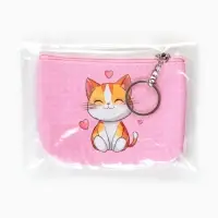 Кошелёк детский Cats, монетница, на молнии 10.5&times;2.5&times;8 см, с принтом, МИКС