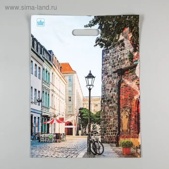 Пакет «Улица», полиэтиленовый с вырубной ручкой, 60 мкм, 31×40 см