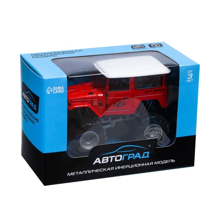 Машинка металлическая «Биг-фут», инерционная, цвет красный Машинка металлическая «Биг-фут», инерционная, цвет красный