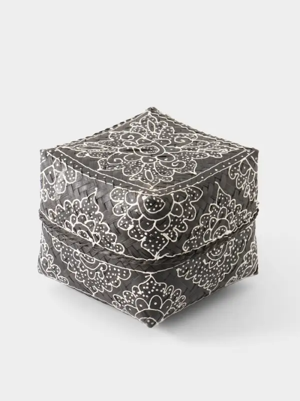 Корзинка плетёная &laquo;Бонтанг&raquo;, 16&times;16&times;12 см, бамбук, тёмная