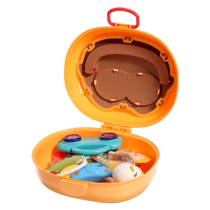 Набор погремушек «Совушка», прорезыватели для зубов, в контейнере, 8 шт. Набор погремушек «Совушка», прорезыватели для зубов, в контейнере, 8 шт.