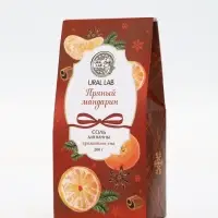 Соль для ванны, аромат пряный мандарин, 200 г, URAL LAB Соль для ванны, аромат пряный мандарин, 200 г, URAL LAB