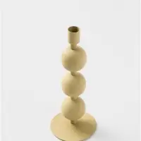 Подсвечник на 1 свечу текстурный &laquo;Оливковый&raquo;, с 3 сферами, 10&times;10&times;25 см