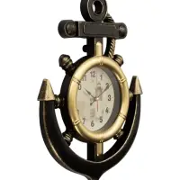 Часы настенные интерьерные &laquo;Якорь&raquo;, бесшумные, плавный ход, 38&times;28.5 см, d=12 см, бронзовые