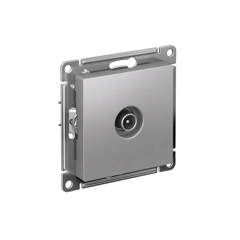 Розетка ATLASDESIGN TV оконечная 1DB механизм алюминий