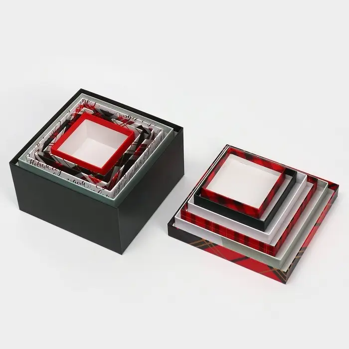 Набор подарочных коробок 6в1 «Тепла и уюта», 10 х 10 х 6 - 20 х 20 х 11 см, Новый год Набор подарочных коробок 6в1 «Тепла и уюта», 10 х 10 х 6 - 20 х 20 х 11 см, Новый год